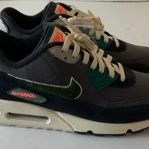 Size 10 mens- Nike Air Max 90 Premium SE Rain Forest 2018 Nike Air Max 90 Premium SE Rain Forest Oil Grey Mens Size 10  main image 2